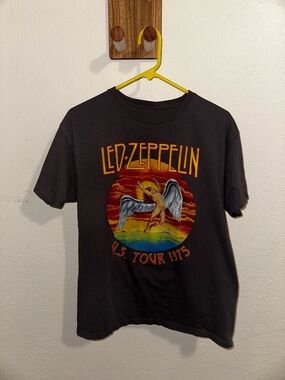 Led Zeppelin Short Sleeve Graphic Tee - Black with Red/Yellow Artwork